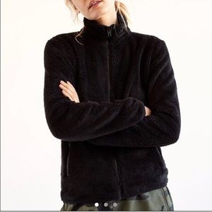 SOLD Aritzia TNA Fluffy Teddy Mock Neck Jacket